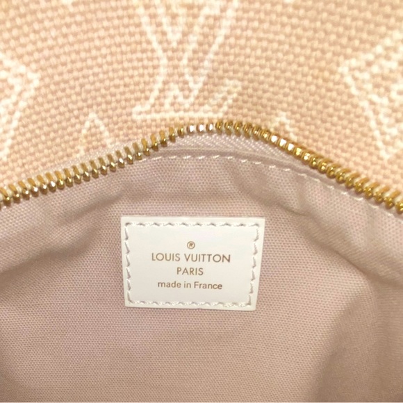 💯AUTH VINTAGE LOUIS VUITTON ARTICLES DE VOYAGE BEIGE CANVAS CABAS GM TOTE &POUCH - Picture 9 of 16